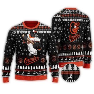 Baltimore Orioles Ugly Sweater - Fun Team Mascot Design