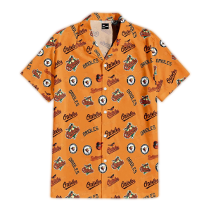 Baltimore Orioles Orange Feathers Hawaiian Shirt For Men And Women