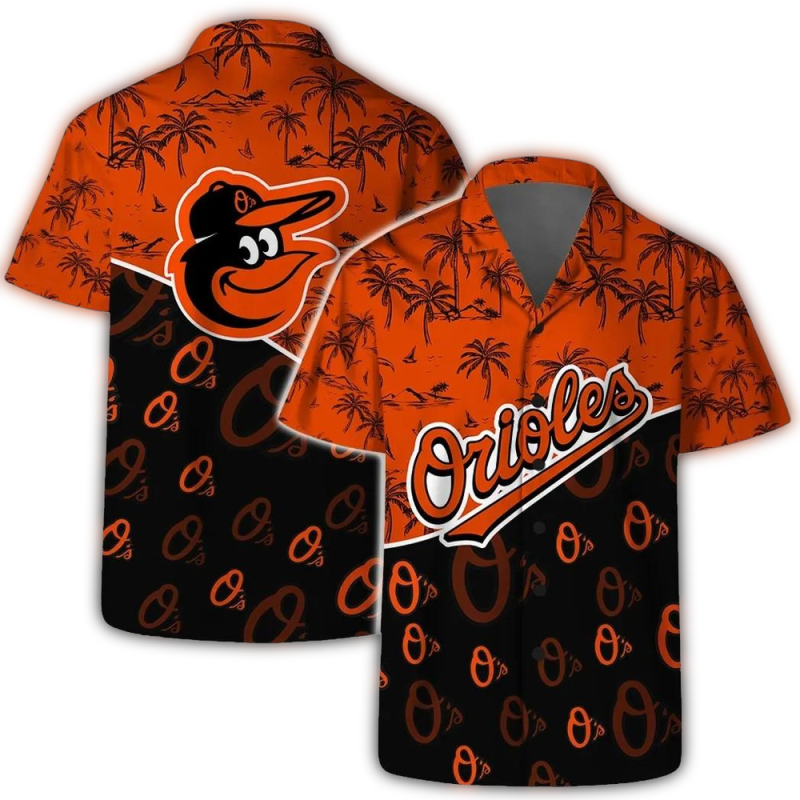Baltimore Orioles Palm Coast Hawaiian Shirt 1