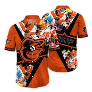 Baltimore Orioles Tropical Pineapple Floral Hawaiian Shirt For Fans