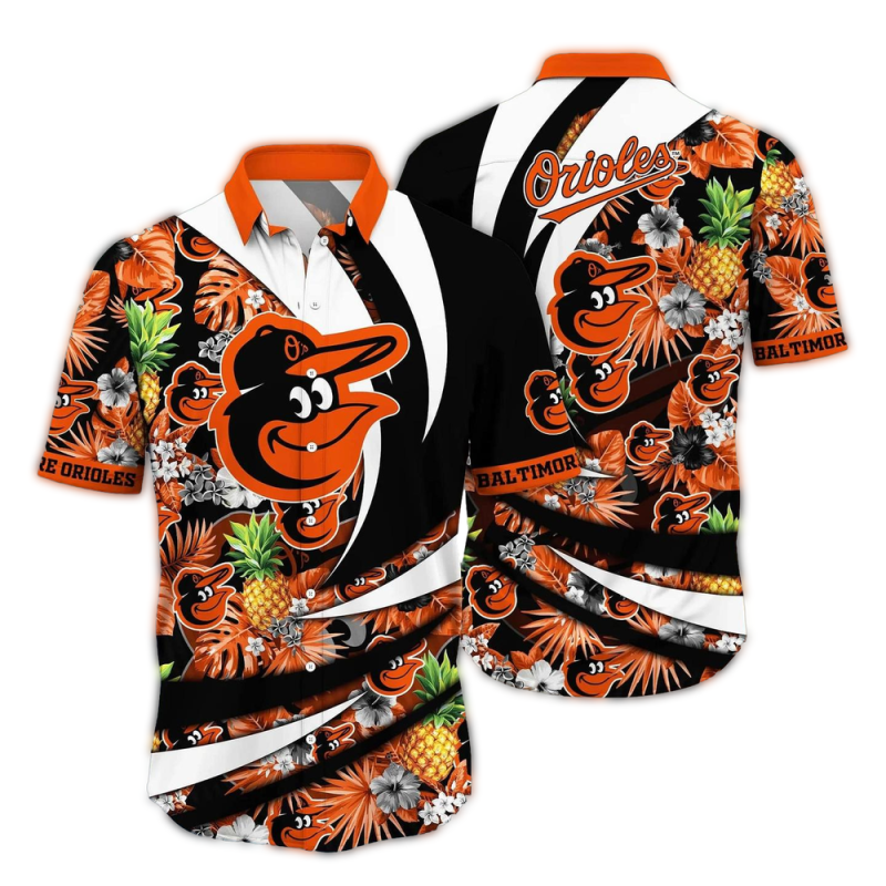 Baltimore Orioles Pineapple Tropical Hawaiian Shirt 1