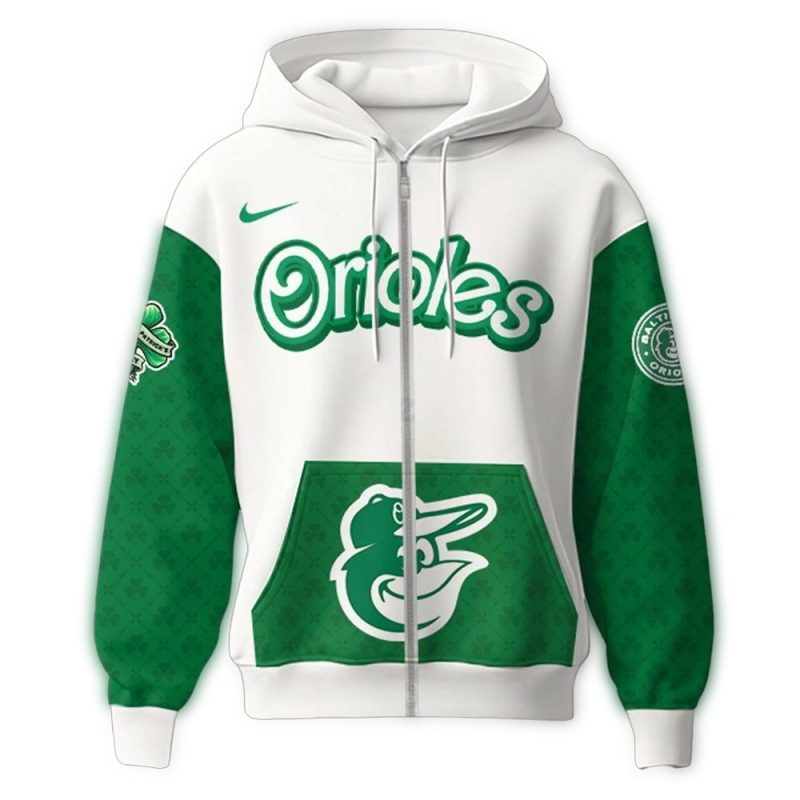 Baltimore Orioles St Patricks Day AOP Hoodie 1