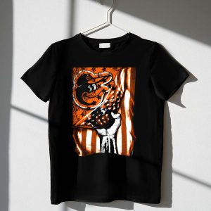 Baltimore Orioles Stars And Stripes Flag T-Shirt For Fans