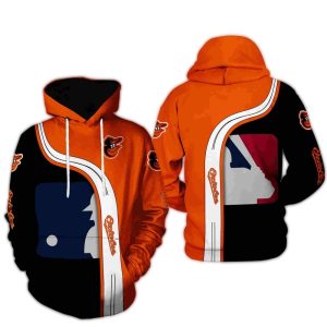 Baltimore Orioles All Over Print Baseball Hoodie For Fans