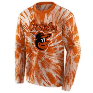 Baltimore Orioles Tie Dye Pattern Sweatshirt - Unique Ugly Sweater