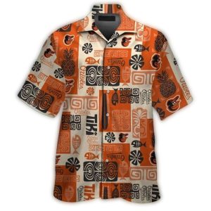 Vintage Baltimore Orioles Tiki Hawaiian Shirt For Ultimate Fan Style