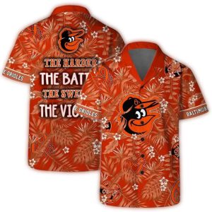 Baltimore Orioles Tropics Hawaiian Shirt - Victory Collection