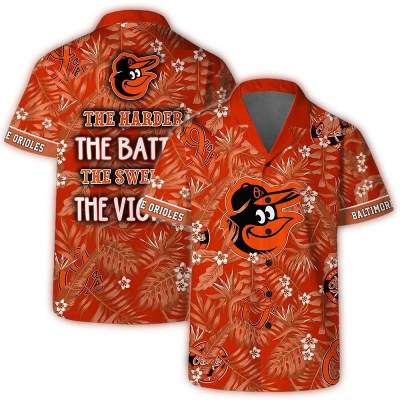 Baltimore Orioles Victory Tropics Hawaiian Shirt 1