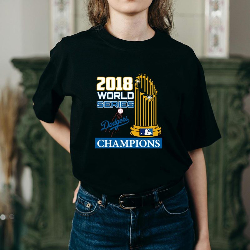 Los Angeles Dodgers 2018 World Series Champions T-Shirt for Fans - Image 2