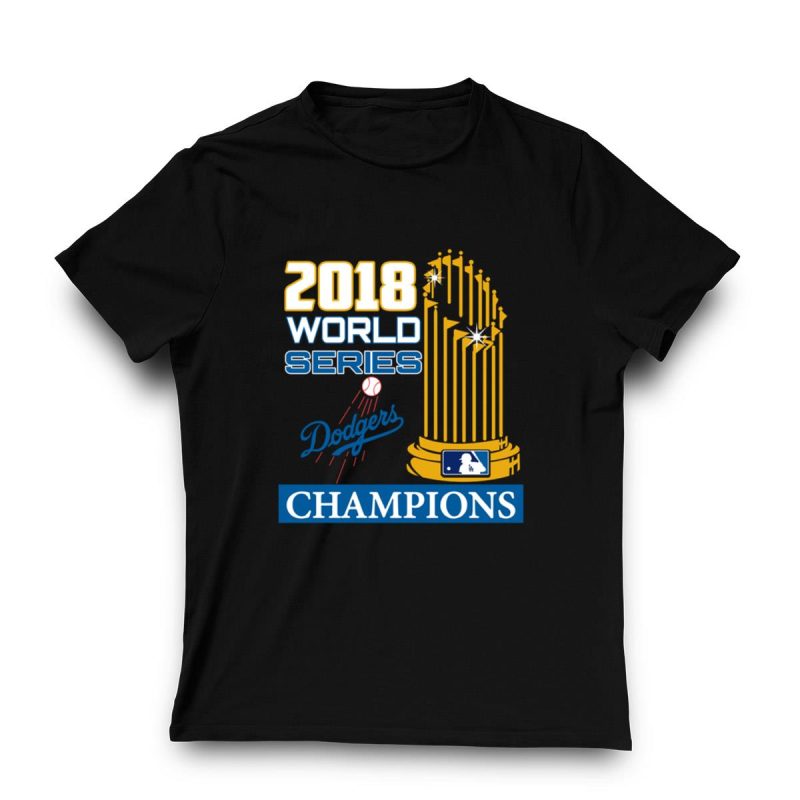 Los Angeles Dodgers 2018 World Series Champions T-Shirt for Fans - Image 3