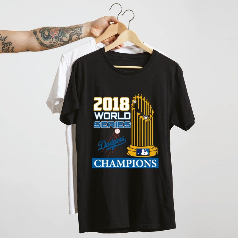 Los Angeles Dodgers 2018 World Series Champions T-Shirt for Fans - Image 4