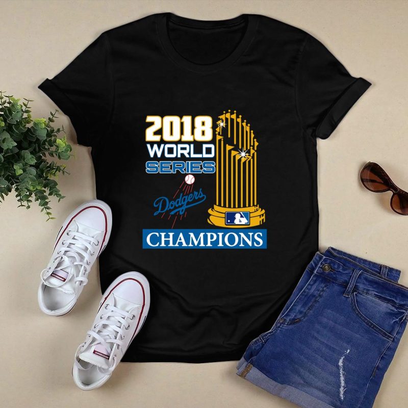 Los Angeles Dodgers 2018 World Series Champions T-Shirt for Fans - Image 5