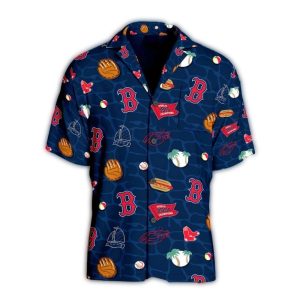 Red Sox Tropical Hawaiian Shirt - Iconic Summer Style for Fans