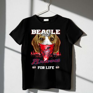 Atlanta Beagle And Braves For Life T-Shirt - Perfect Fan Apparel