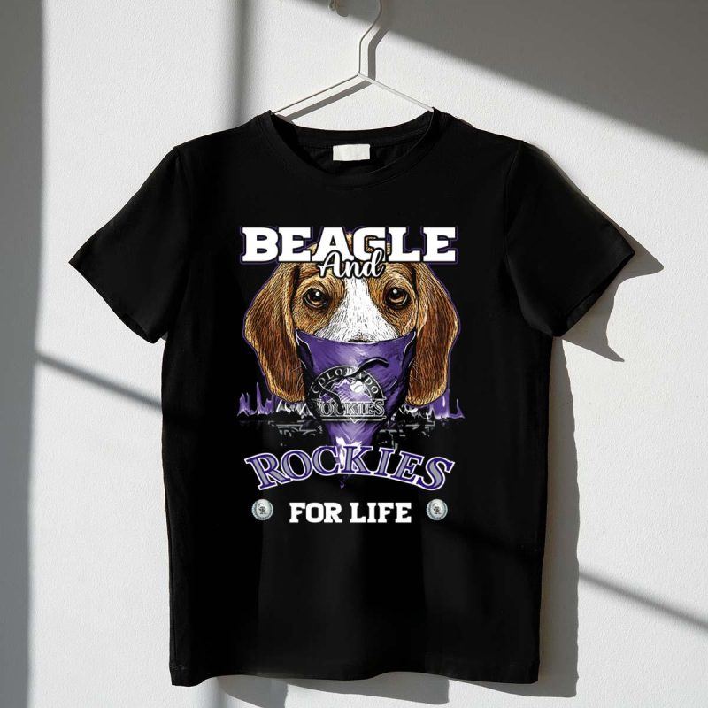 Beagle and Colorado Rockies for Life T Shirt t shirt 1 1