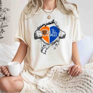 Bears Dodgers Heart T-Shirt - Cute Sports Apparel For Fans