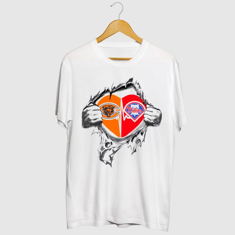 Philadelphia Phillies Bears 'It's In My Heart' Fan T-Shirt for Supporters - Image 2