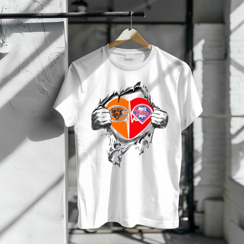 Philadelphia Phillies Bears 'It's In My Heart' Fan T-Shirt for Supporters - Image 3