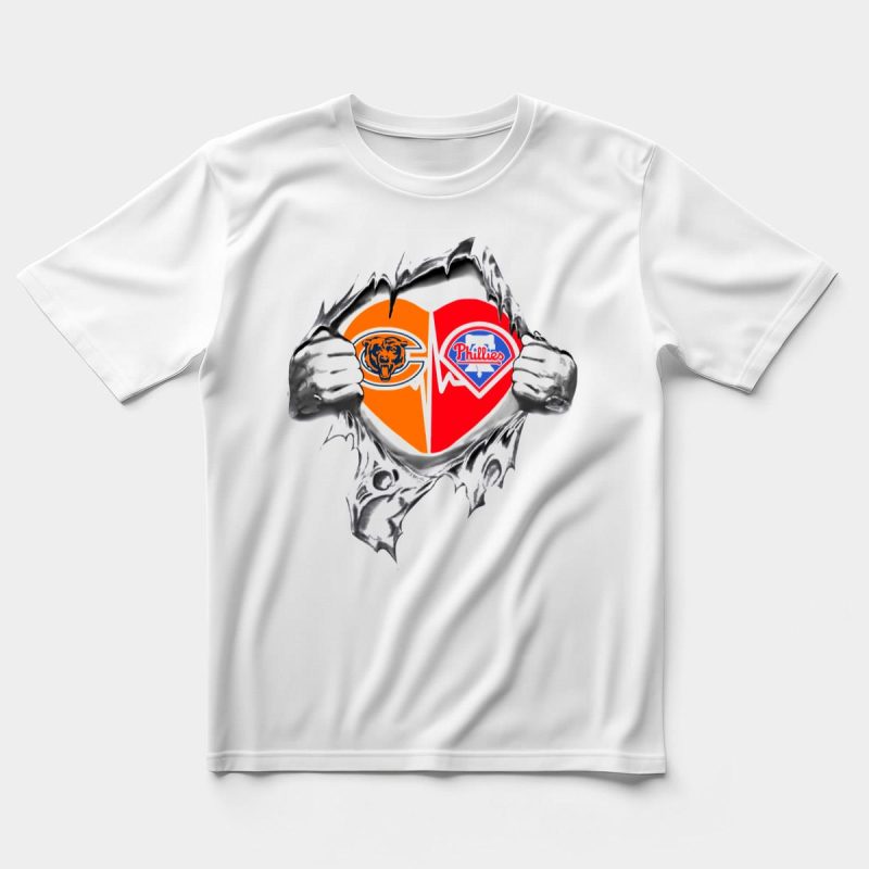 Philadelphia Phillies Bears 'It's In My Heart' Fan T-Shirt for Supporters - Image 5