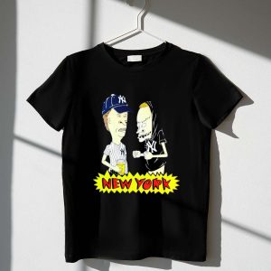 Beavis And Butt-Head New York Yankees Baseball Gear T-Shirt