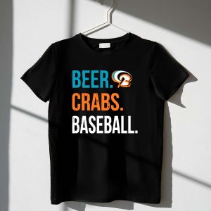 Baltimore Orioles Logo T-Shirt - Beer Crabs Baseball Tee