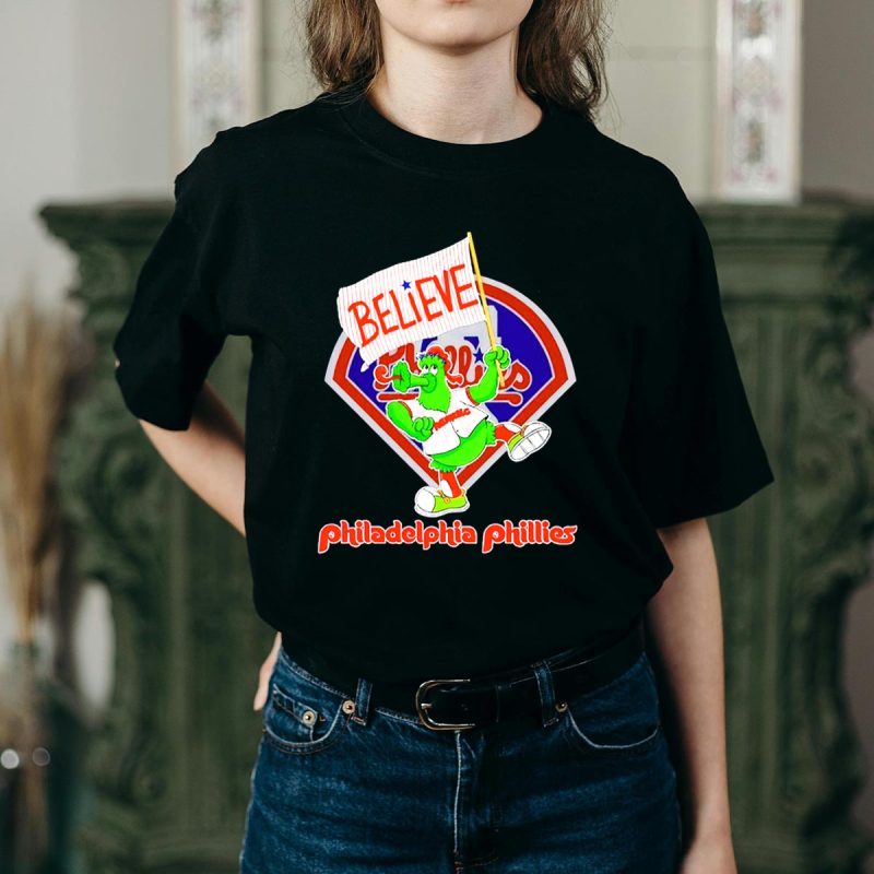 Believe Phillie Phanatic Philadelphia Phillies Fan T-Shirt for All Ages - Image 2