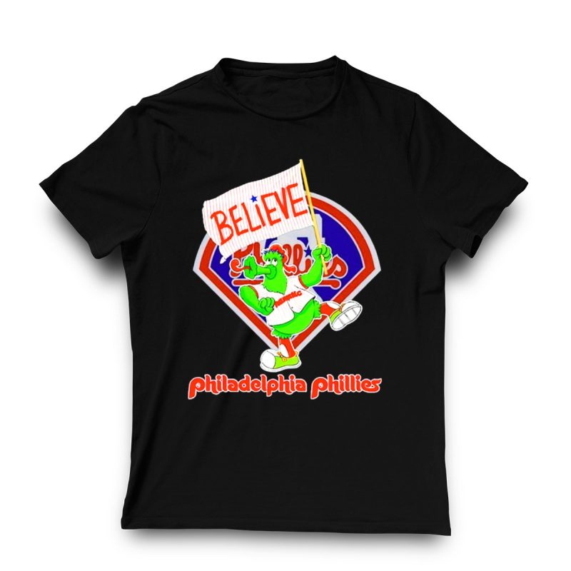 Believe Phillie Phanatic Philadelphia Phillies Fan T-Shirt for All Ages - Image 3