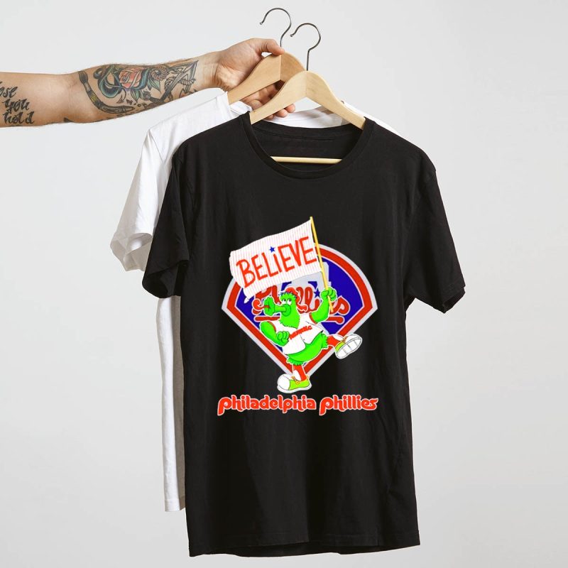 Believe Phillie Phanatic Philadelphia Phillies Fan T-Shirt for All Ages - Image 4