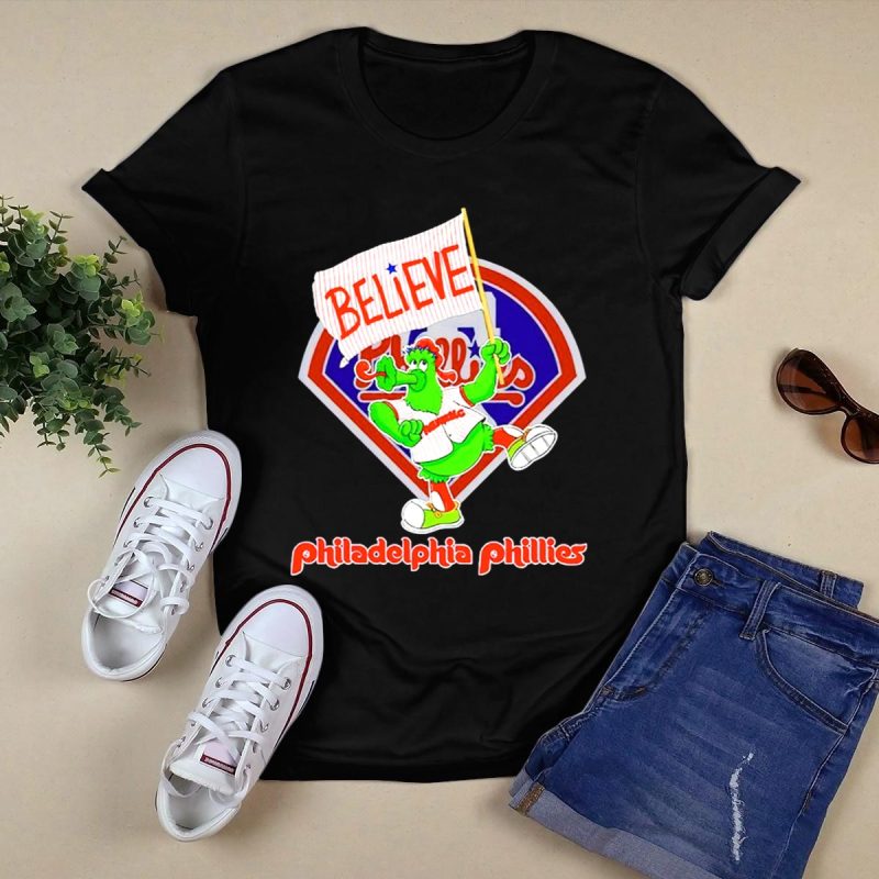 Believe Phillie Phanatic Philadelphia Phillies Fan T-Shirt for All Ages - Image 5