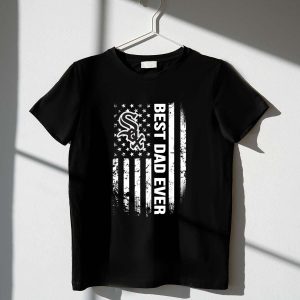 Chicago White Sox Dad T-Shirt With American Flag Design