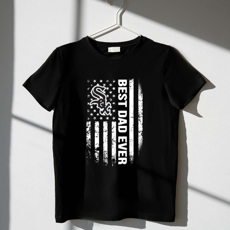 Best Chicago White Sox dad ever american flag shirt t shirt 1 1
