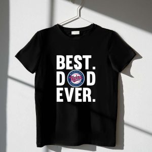 Best Dad Ever Minnesota Twins Logo T-Shirt For Father'S Day Gift