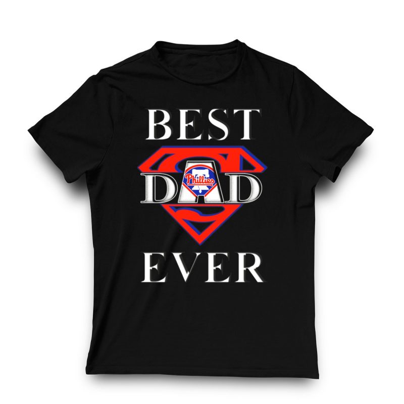 Super Dad Phillies Superman T-Shirt – Ideal Gift for Father's Day - Image 3