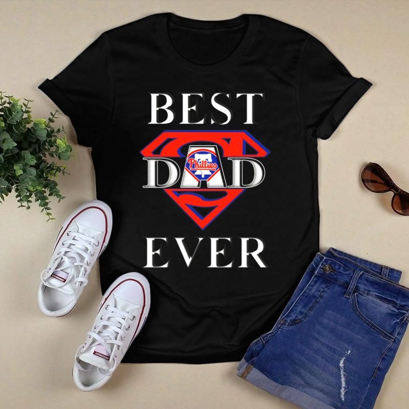 Super Dad Phillies Superman T-Shirt – Ideal Gift for Father's Day - Image 5