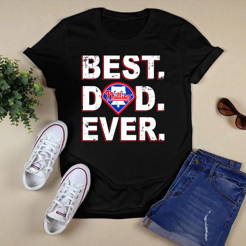 Best Dad Ever Phillies T-Shirt – Ideal Gift for Philadelphia Baseball Fans - Image 5