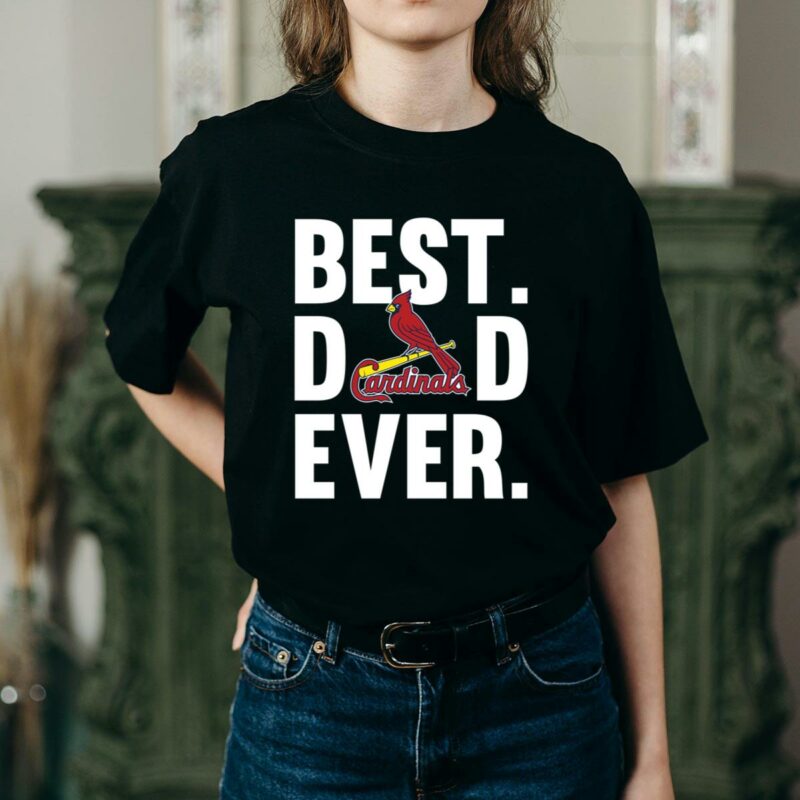 Best Dad Ever St. Louis Cardinals Graphic T-Shirt – Father’s Day Gift - Image 2