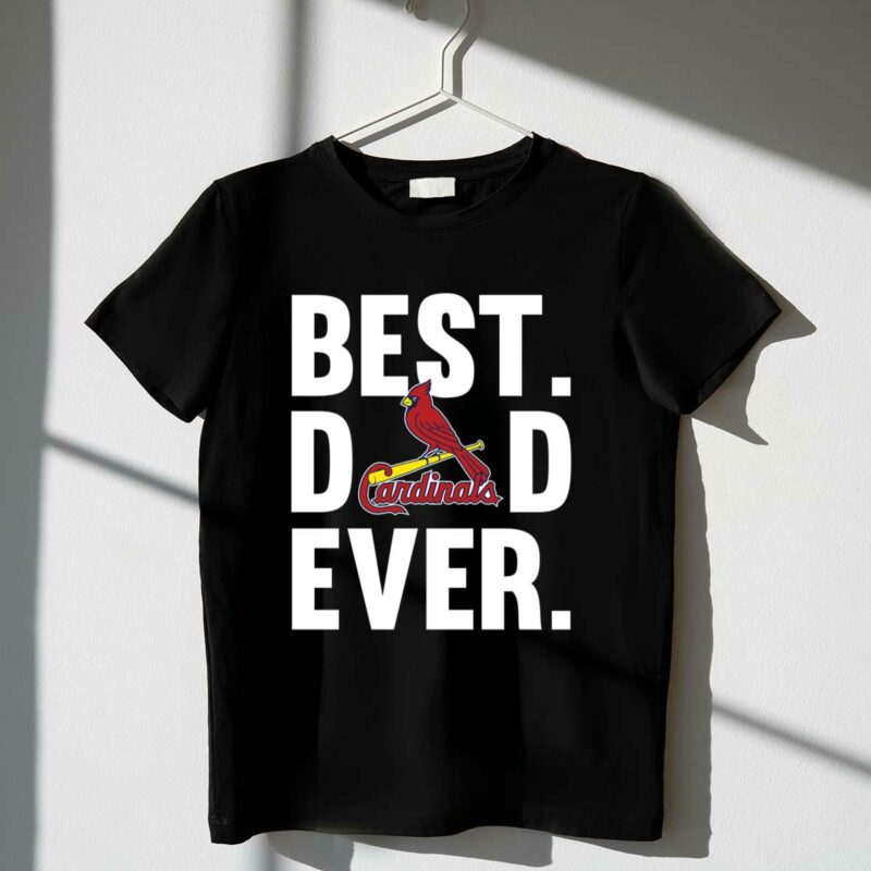 Best Dad Ever St. Louis Cardinals Graphic T-Shirt – Father’s Day Gift - Image 4