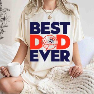 Best Dad Ever Yankees Fan T-Shirt - Perfect Gift For Sports Lovers