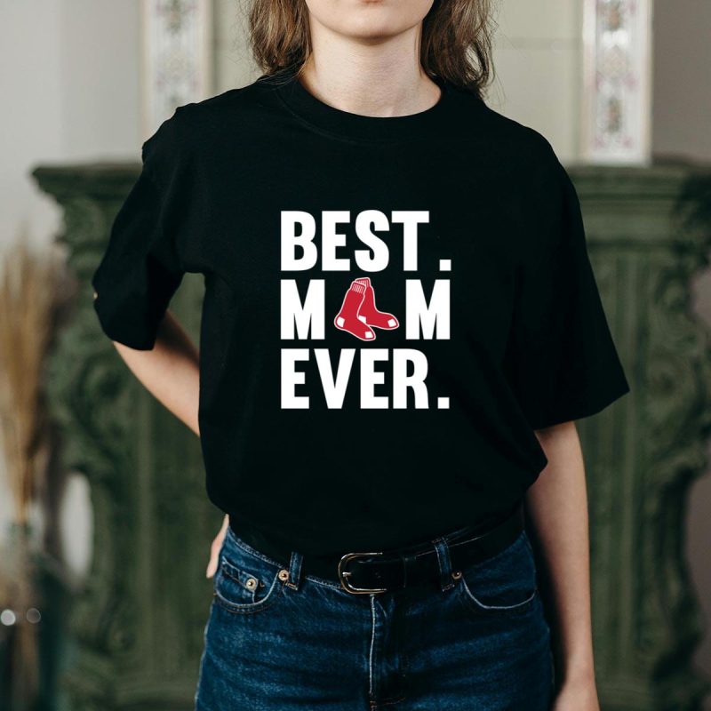 Best Mom Ever Boston Red Sox T-Shirt for Mother's Day Gift - Image 2