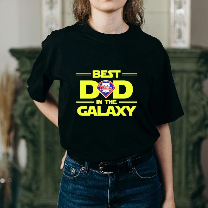 Star Wars Philadelphia Phillies Dad T-Shirt - Galaxy's Best Design - Image 2