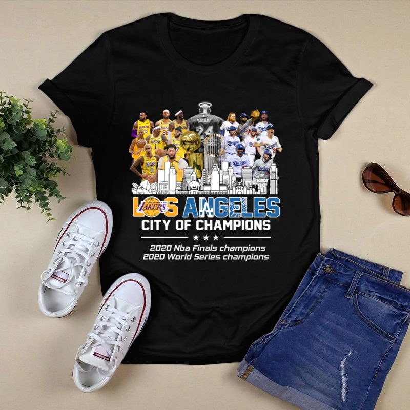 Los Angeles Champions 2020 T-Shirt for Lakers and Dodgers Fans - Image 5