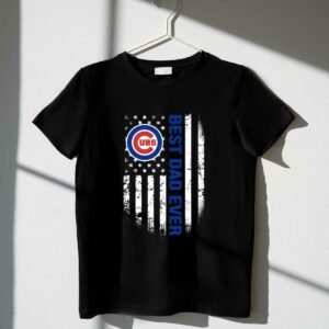 Best chicago cubs dad ever american flag shirt t shirt 1 1.jpg