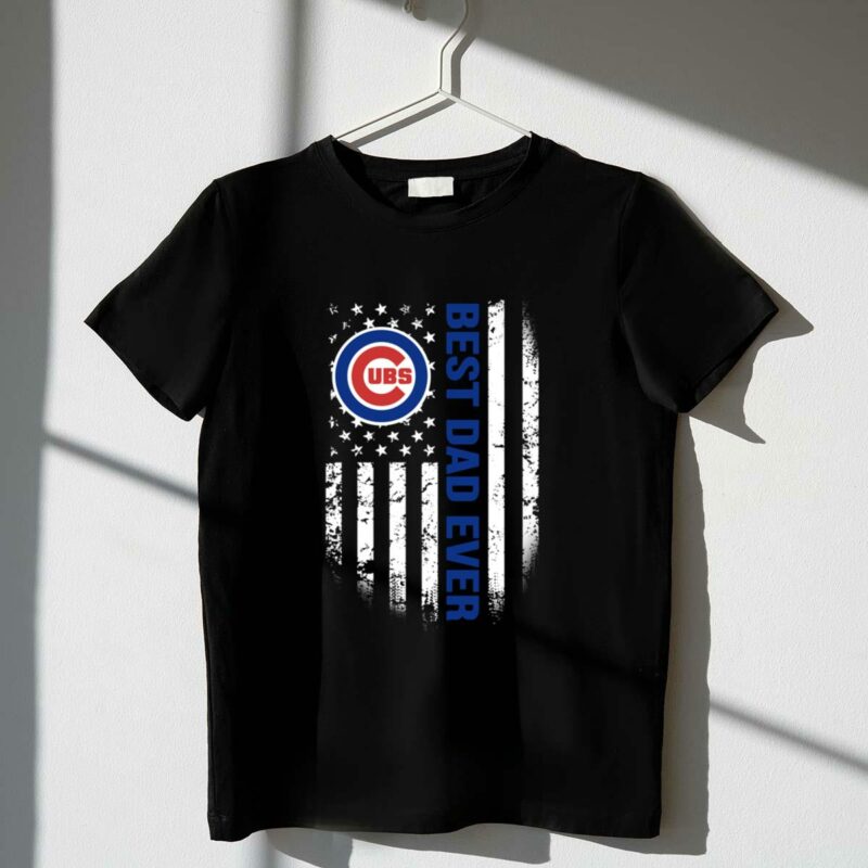 Best chicago cubs dad ever american flag shirt t shirt 1 1.jpg