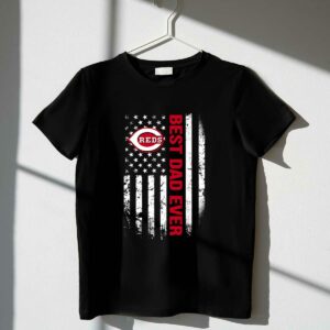 Best cincinnati reds dad ever american flag shirt t shirt 1 1.jpg