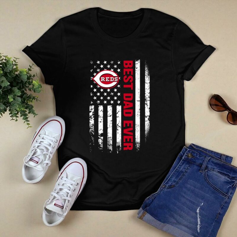 Best cincinnati reds dad ever american flag shirt t shirt 0.jpg