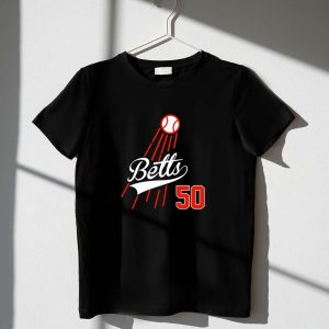 Betts 50 Los Angeles Dodgers Baseball T-Shirt For Sports Fans