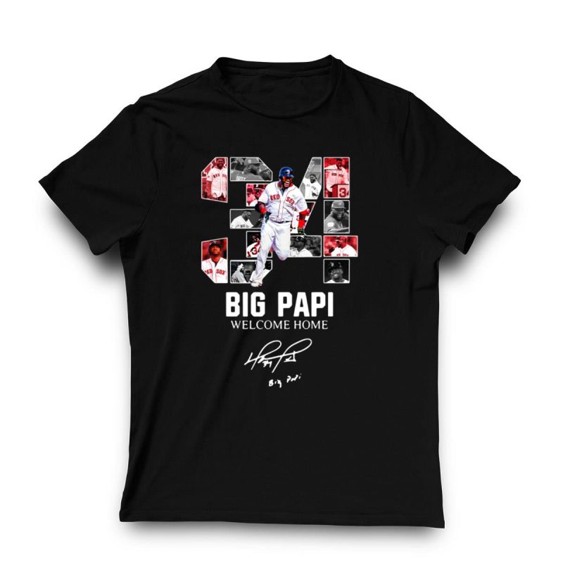 Boston Red Sox Big Papi Welcome Home T-Shirt for Fans and Collectors - Image 3