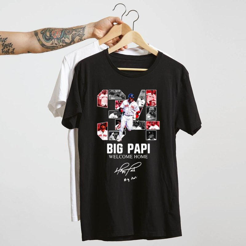 Boston Red Sox Big Papi Welcome Home T-Shirt for Fans and Collectors - Image 4