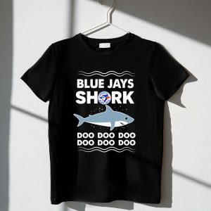 Toronto Blue Jays Baby Shark Song T-Shirt - Fun Shark Graphic Tee