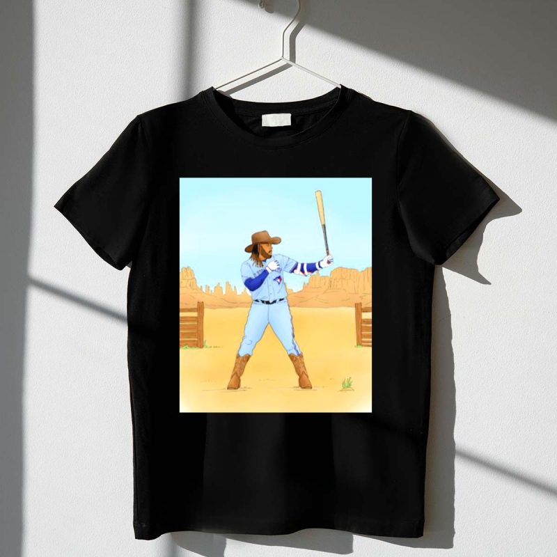 Blue Jays Vladimir Guerrero Jr Cowboy Desert Baseball Scene T Shirt t shirt 1 1